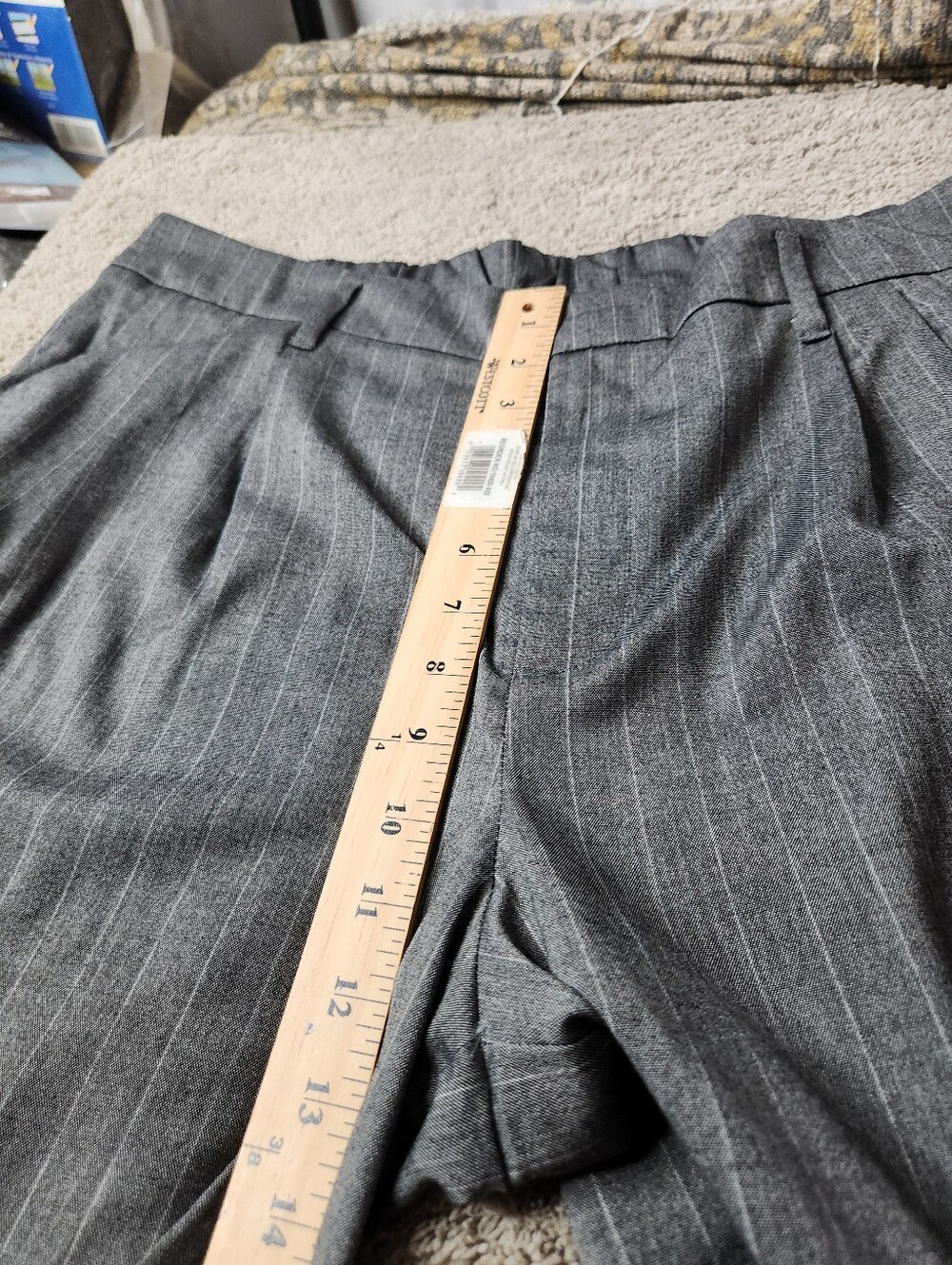 A New Day Women's High-Rise Pleat Front Straight Trousers Size 14 - Picture 7 of 10